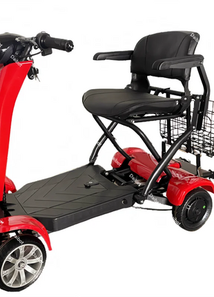 4 Wheel Automatic Foldable Electric Scooter For Adults With Seat 500W 36V Mobility Scooters For Seniors Removable Battery - Riparo82