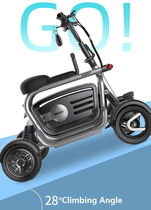 4 Wheels Dual Motor Electric Scooter Adults 800W 48V 4 Wheel Drive Mobility Scooter With Large Storage Basket 2 Seat For Women - Riparo82