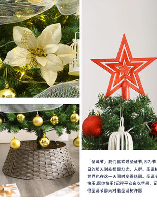 Albero di Natale Casa Nuova crittografia Luminoso Grandi decorazioni natalizie Pacchetto fai da te di lusso