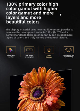 A55/60/6575/85/100 inch explosion-proof full screen ultra high definition Internet Protocol Television - Riparo82