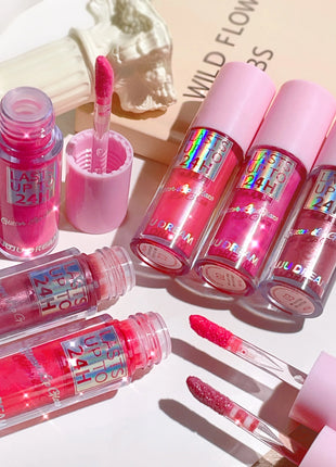 Flowing light Glitter Lip Glaze Long Lasting Lip Gloss Waterproof Liquid Lipstick Makeup Lip Oil Lip Tint Moisturizing - Riparo82