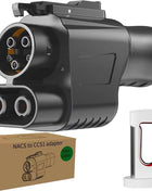 NACS to CCS1 Adapter for Tesla Supercharger 500A 1000V Fast Charging Connector Compatible with Ford GM EVs SAE Charging Stations - Riparo82