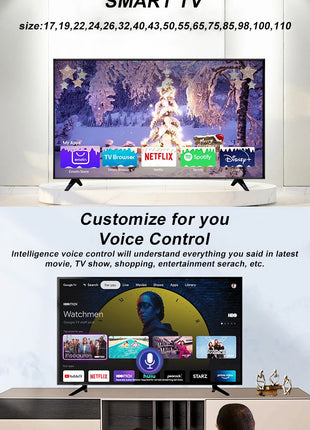 Normal 24 Inch Flat Screen Led Tv Accept Custom Android Tv Television Smart Tv 32 40 43 50 55 65 75 85 Inch 4K - Riparo82