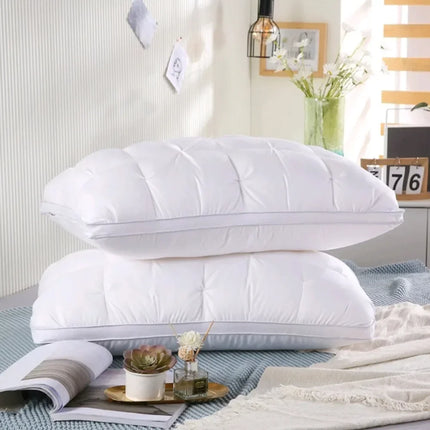 Sleeping Pillows Comfortable Pillows for Sleeping 5-star Hotel Pillow Three-dimensional Soft Bilateral Washed Solid Color Pillow