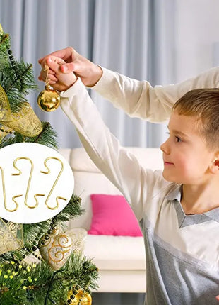 30/300 pezzi ganci in metallo a forma di S supporto albero di Natale palla pendente decorazioni appese per la casa Navidad Capodanno - riparo82