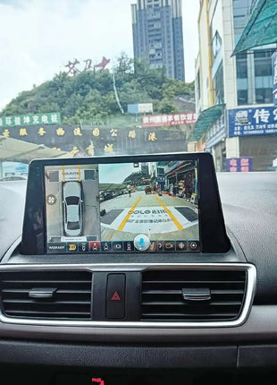 For Mazda 3 Axela 360 Panoramic System For Mazda CX-9 CX-5 CX-4 CX-7 Original Car Screen Upgrade 3D 1080P 360 Recording Cameras - Riparo82