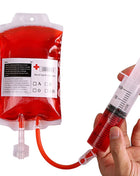 350ml reusable blood energy drink bag PVC material Halloween vampire bag props simulation blood bag Halloween party scary props - Riparo82