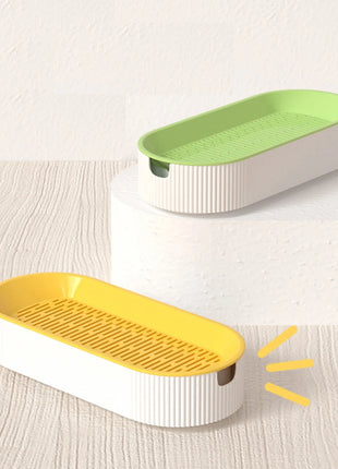 Pet Cat Sprout Dish Growing Pot Hydroponic Plant Cat Grass Germination Digestion Starter Dish Greenhouse Grow Box Excluding seed