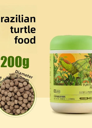 Yee 6-in-1 Freeze-Dried Turtle Food - Mixed Protein & Veggie Diet for Red-Eared Sliders & Aquatic Turtles - Meat & Plant Pellets - Riparo82