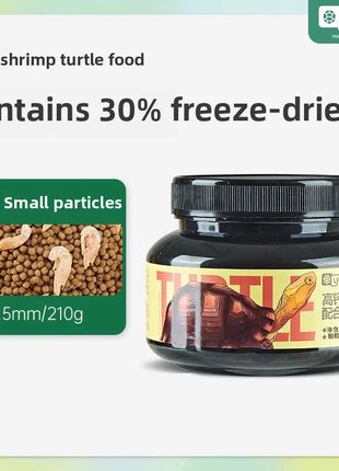 YEE Turtle Food 1.5/3/5.5mm High Protein Floating Pallets for Alligator Snapper,Red-Eared Slider&Aquatic Turtles Starter Feed - Riparo82