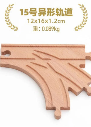 NUOVA binario ferroviario in legno tutti i tipi biforcazione biforcazione binario in legno di faggio accessori adatti per binari in legno Thomos giocattolo - riparo82