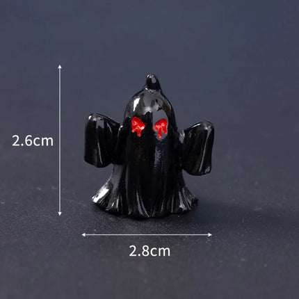 Halloween small ornaments horror skull pumpkin wizard resurrection ghost festival doll resin crafts desktop ornaments