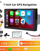 2G+32G 7 Inch Autoradio Carplay 1 Din Android Auto Car Radio GPS for Universal Stereo Multimedia Player Navigation Head Unit RDS
