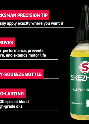 Olio motore multiuso da 100-300 ml – Lubrificante antiusura per motori elettrici domestici, ventilatori, macchine da cucire e elettrodomestici