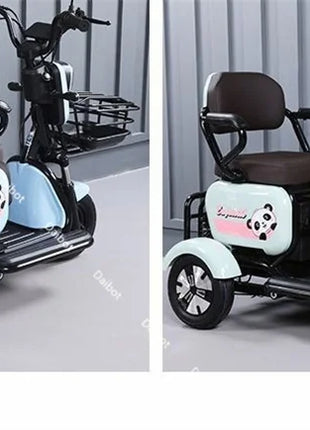 Mini Parent Child Electric Tricycle For Family With Foldable Child Seat 700W 48V 3 Wheels Electric Scooter For Adults Women - Riparo82