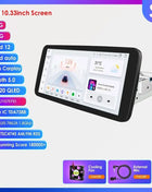 8+128G 10.1'' 360 Rotatable 1 Din AutoRadio GPS for Universal Car Multimedia Player Stereo 1DIN Video Autoradio Carplay HeadUnit - Riparo82