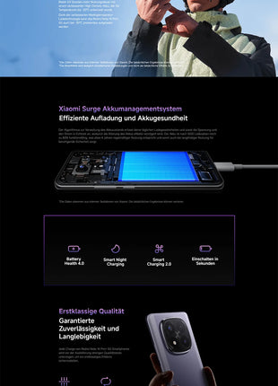 Versione globale Xiaomi Redmi Note 14 Pro Plus 5G Smartphone 200MP AI Camera Snapdragon 7s Gen 3 NFC 120W 5110mAh batteria - riparo82