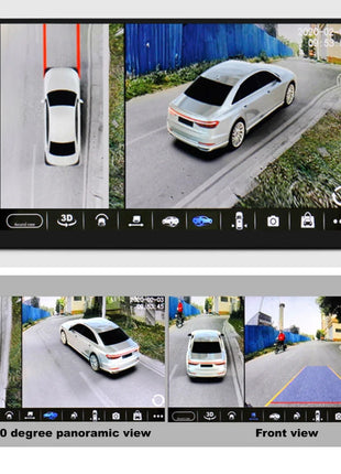 360 Car Camera Panoramic Surround View 1080P AHD Right+Left+Front+ Rear View Camera System For Android Auto Radio Night Vision - Riparo82