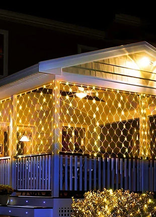 1.5M-18M LED Net Mesh Fata Luci Stringa Tenda Ghirlanda Esterna Impermeabile Per Albero Di Natale Festa Giardino Decorazione di Nozze