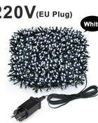 Luce natalizia per esterni Ghirlanda di Capodanno Lampada 100m 20m Scintillio LED String Vacanza Matrimonio Luci decorative adornos de navidad