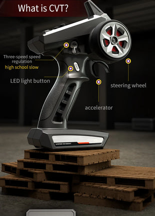 Teeggi 16101 /16102 PRO 1:16 Auto RC ad alta velocità con luce LED Drift 70KM/H 4WD RC Off-Road Car Monster Truck Giocattolo per i regali del capretto