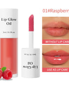 Lip Glaze Lip Oil Moisturizing Shiny Lipgloss Long lasting Makeup Lip Tint Lips Moisturizer Jelly Lipstick Oil Moisturizing Balm - Riparo82