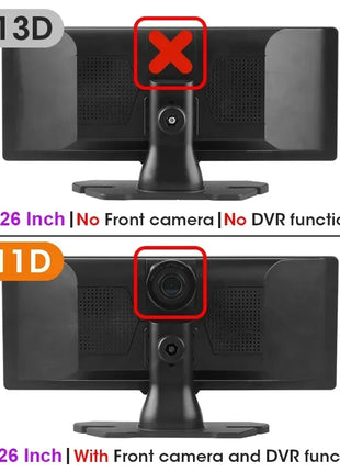 11.26 inch Dash Cam 4K Car DVR Wireless Carplay & Android Auto GPS Navigation Video Recorder Dashboard Dual Lens Wifi FM AUX - Riparo82