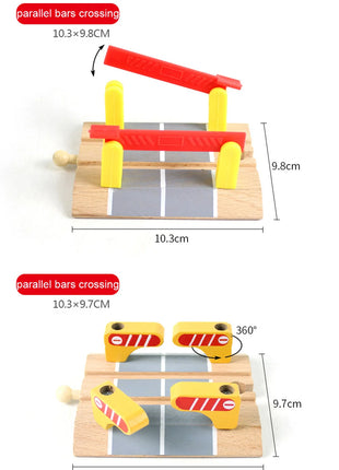 Tutti i tipi di binari del treno in legno Accessori Binari ferroviari in legno di faggio Ponte in legno Tunnel adatto per binari in legno Giocattoli per bambini - riparo82