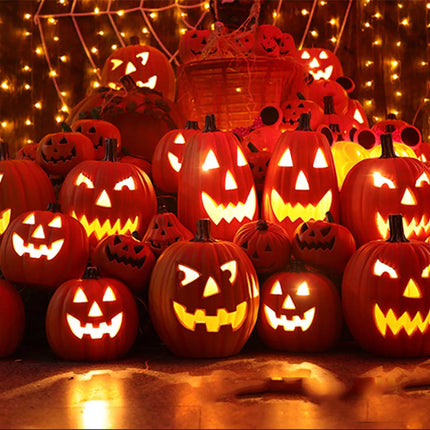 Halloween Led PUmpkin Lantern, Led Light Lamp Lantern Home Props Bar, Halloween Decor Led Lantern Scene Layout Home Decoration