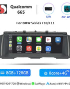 Uckazy 8 Core Wireless Carplay AutoRadio Android 14 For BMW 5 Series F10 F11 2010-2016 CIC NBT Car Multimedia Screen Player GPS Navigation Stereo Carplay Audio - Riparo82