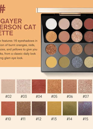 ZEESEA Maya 16 Color Eyeshadow Palette Eye Shadow Delicate Matte Pearl Glow Shimmer Eyeshadow Paletten Eye Makeup Beauty