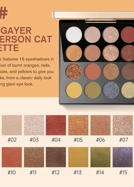 ZEESEA Maya 16 Color Eyeshadow Palette Eye Shadow Delicate Matte Pearl Glow Shimmer Eyeshadow Paletten Eye Makeup Beauty