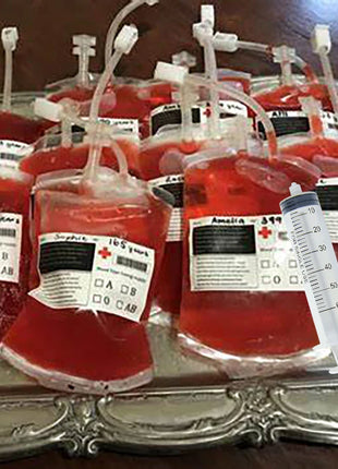 Halloween Blood Bags Juice Drinking Energy Pack Vampire Horror Props Halloween Party Decoration Vampire Cosplay Supplies - Riparo82