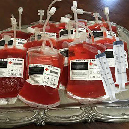 Halloween Blood Bags Juice Drinking Energy Pack Vampire Horror Props Halloween Party Decoration Vampire Cosplay Supplies