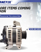 ZANETOL Auto Alternator Generator for DODGE JOURNEY 2009-2011 2.7 12V 4801482AB 04801482AB 4801482 4801482AA 4801482AC 4801482AD - Riparo82