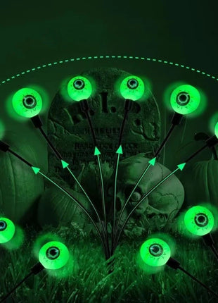 1PCS Halloween LED Eyeball Lights Solar Garden Lawn Lights Outdoor Scary Decoration Lights Halloween Party Decoration - Riparo82