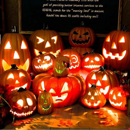 Halloween Led PUmpkin Lantern, Led Light Lamp Lantern Home Props Bar, Halloween Decor Led Lantern Scene Layout Home Decoration