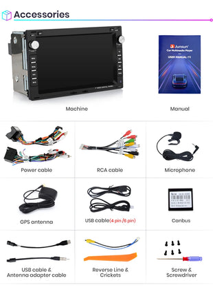 AWESAFE Carplay android Auto Radio for VW Golf 4 Passat POLO Transport T5 Multivan Seat Jetta Car Intelligent Systems Autoradio - Riparo82