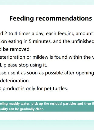 105g General Turtle Food Brazilian Turtle Feed Grass Turtle Young Turtle Food Small Particles Hair Color Yellow Edge Snapping - Riparo82