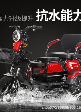 Electric Tricycle, Adult, Elderly, Leisure, Small-scale Home Transport for Children. - Riparo82