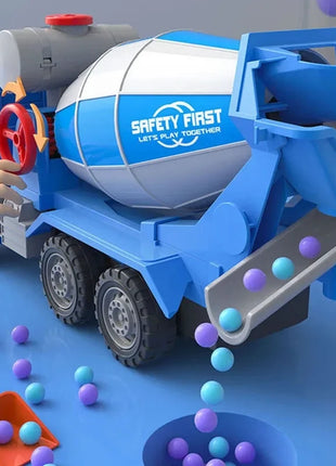 Grande simulazione ingegneria miscelatore modello di camion trasportatore di inerzia camion di cemento cemento musica leggera giocattoli per bambini regalo - riparo82