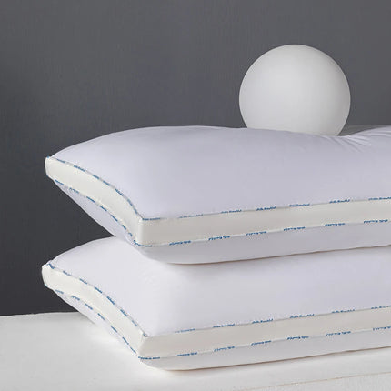 Sleeping Pillows for Bedroom Double Top Bed Stuffed Hotel Five-star Soft Orthopedic Pillow 48*74 Solid Color Extension Cushion