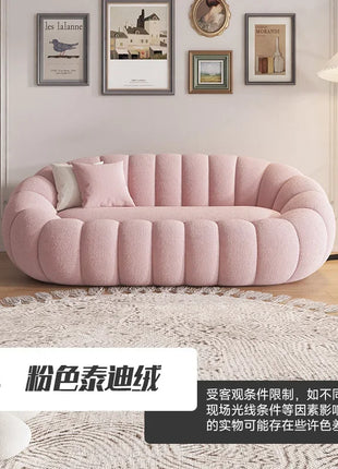 Divano Cloud Combinazione di divani in peluche con zucca Morbido e confortevole Divano moderno per soggiorno Suite Appartamento Mobili per la decorazione della casa