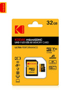 Scheda di memoria KODAK 512GB 256GB Micro SD fino a 100 MB/s Class10 U3 32GB 64GB 128GB TF Card HD per adattatore lettore di schede USB Microsd