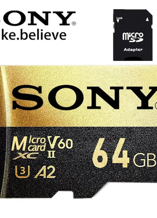 Scheda di memoria SONY TF Scheda Micro SD ad alta velocità da 1 TB 1024 GB 128 GB 256 GB 512 GB A2 U3 V30 Schede Flash SD TF per computer telefono Xiaomi