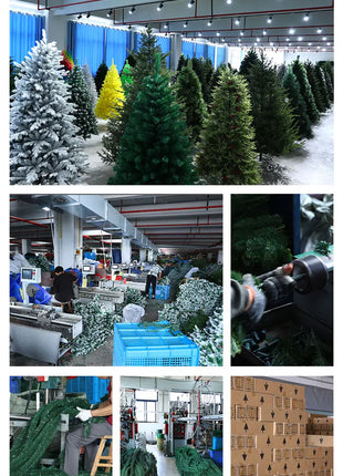 2025 Nuovo grande albero di Natale di fascia alta con cornice floccata albero pacchetto denso con luci disposizione della decorazione natalizia