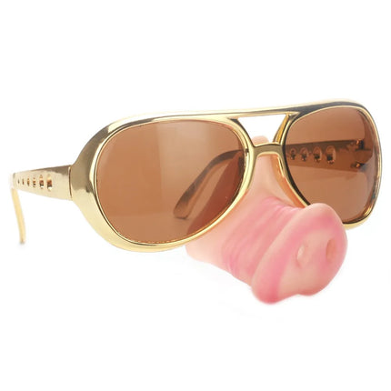 Creative Pig Nose Toy Glasses Ghost Festival Ball Costume Funny Glasses Birthday Dress Up Photo Props Happy Halloween Kids Gift