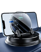Electric Auto Scaling Car Mobile Phone Holder Mount Car Cell Phone Support For Car, 360° Rotatable Dashboard With Touch Button - Riparo82