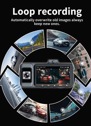 Dash Cam UHD 1080P 4K Car DVR Night Vision Front Rear View Loop Recording Dashboard Car DVR 2Lens Black Box Car accessories - Riparo82