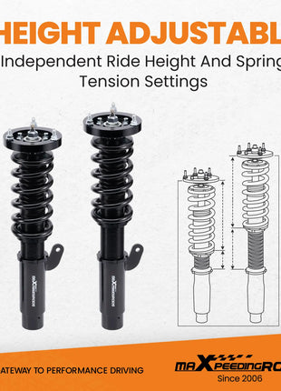Maxpeedingrods Coilovers Sospensione Adj. Ammortizzatore Per BMW Serie 3 E46 RWD 98-05 Ammortizzatori Molle Sospensione